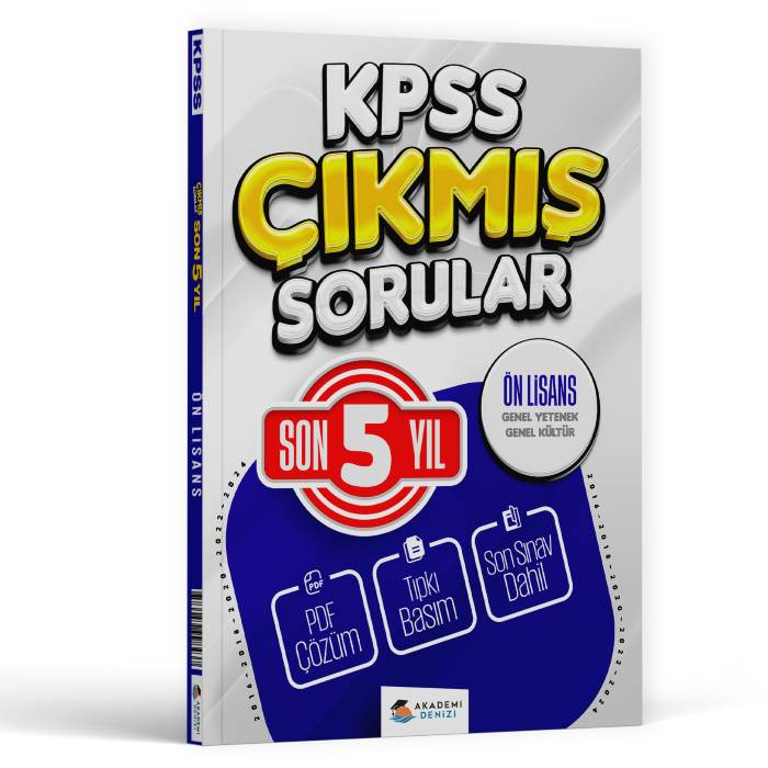 KPSS ÇIKMIŞ SORULAR ÖNLİSANS GYGK SON 5YIL - 16-24